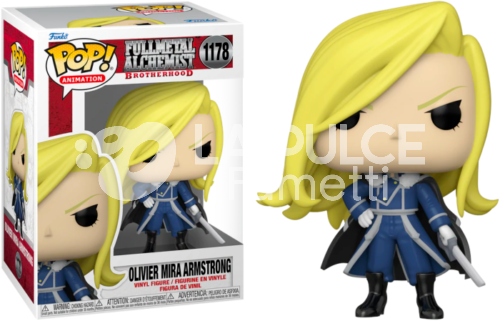 FULLMETAL ALCHEMIST BROTHERHOOD: OLIVIER MIRA ARMSTRONG - VINYL FIGURE #  1178 - POP FUNKO ANIMATION