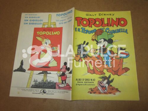 ALBO D'ORO #     10  1A RISTAMPA: TOPOLINO E IL TESORO DI CLARABELLA
