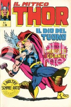 THOR #     1: IL DIO DEL TUONO - CON MANIFESTO - NO   ADESIVI