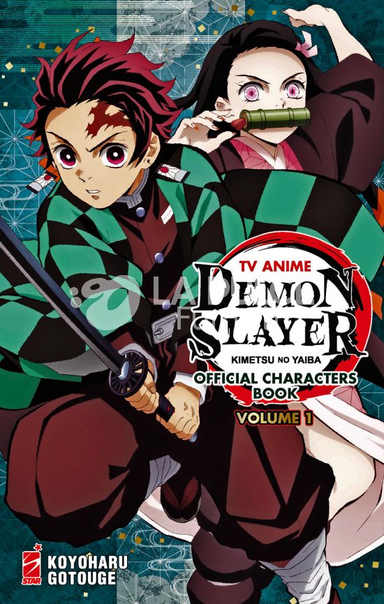 TV ANIME DEMON SLAYER: KIMETSU NO YAIBA OFFICIAL CHARACTERS BOOK #     1 + STICKER E MINIPOSTER