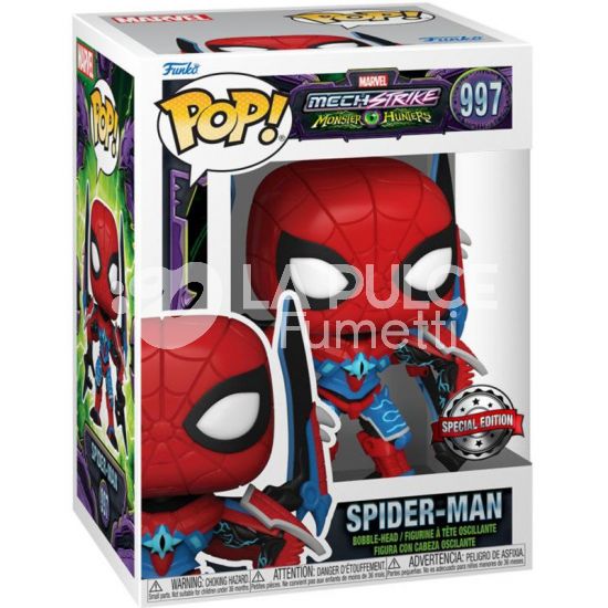 SPIDERMAN : MECH STRIKE MONSTER HUNTER - VINYL FIGURE #   997 - POP FUNKO  SPECIAL EDITION