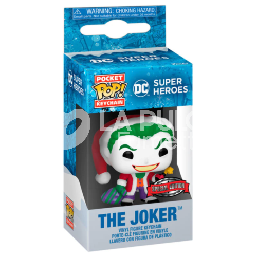 SUPER HEROES: THE JOKER CHRISTMAS - POP FUNKO POCKET KEYCHAN 4 CM