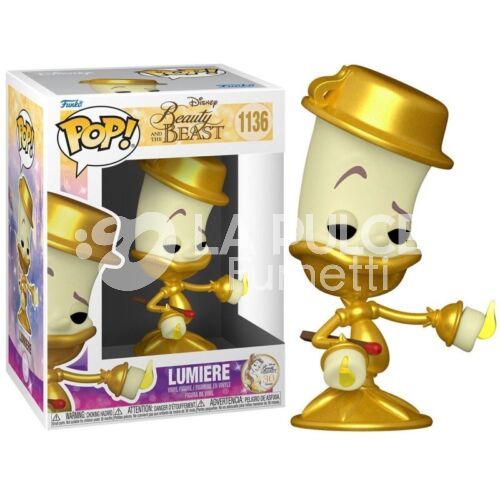 DISNEY: BEAUTY AND THE BEAST - LUMIERE VINYL FIGURE #  1136 - POP FUNKO