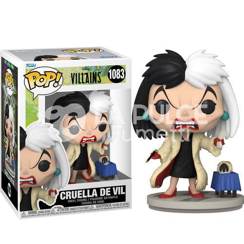 DISNEY: VILLAINS - CRUELLA DE VIL  -VINYL FIGURE #  1083 - POP FUNKO