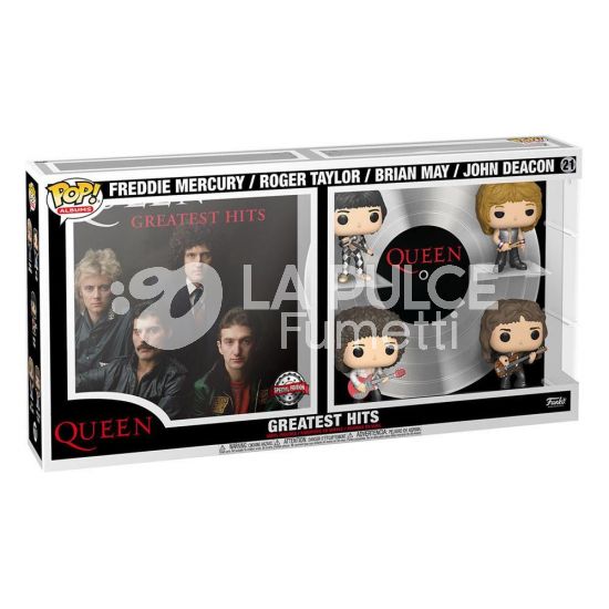 QUEEN: GREATEST HITS : VINYL FIGURE #   21 - SPECIAL EDITION  POP ROCK FUNKO ( FREDDY MERCURY + ROGER TAYLOR + BRIAN MAY+ JOHN DEACON )