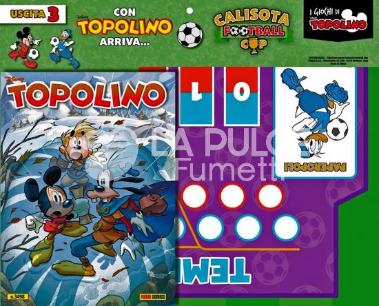 TOPOLINO LIBRETTO #  3498 - CALISOTA FOOTBALL CUP USCITA 3 - PLANCIA GIOCO