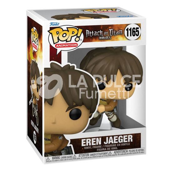 ATTACK ON TITAN : EREN JAEGER - VINYL FIGURE # 1165 - POP FUNKO (ATTACCO DEI GIGANTI )