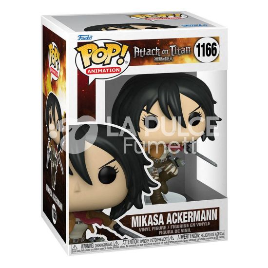 ATTACK ON TITAN : MISAKA ACKERMANN - VINYL FIGURE # 1166 - POP FUNKO (ATTACCO DEI GIGANTI )