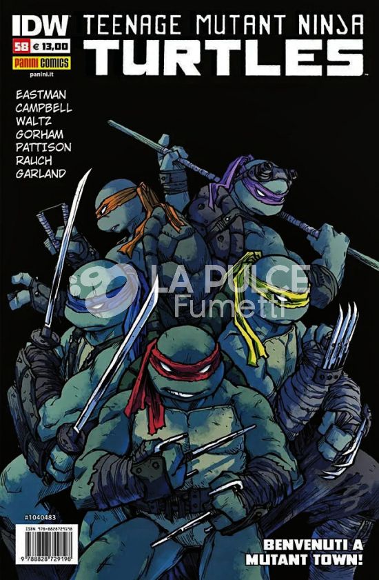 TEENAGE MUTANT NINJA TURTLES #    58