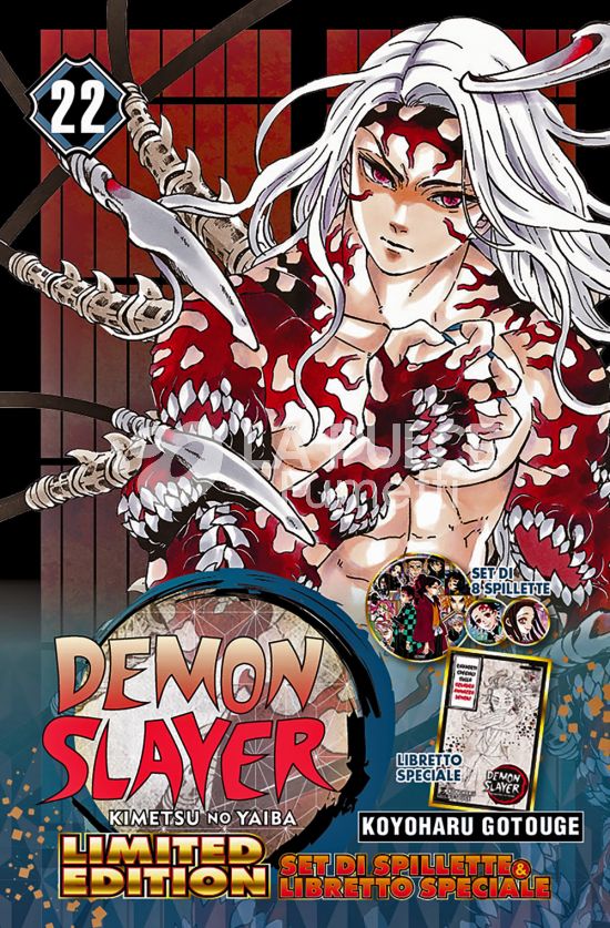 BIG #    83 - DEMON SLAYER - KIMETSU NO YAIBA 22 - LIMITED EDITION + SET DI SPILLETTE + DATA BOOK