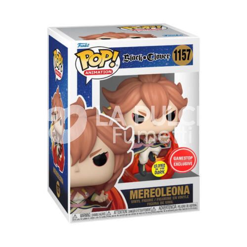 BLACK CLOVER  : MEREOLEONA  #   1157- POP FUNKO ANIMATION GLOW IN THE DARK  - GAMESTOP EXCLUSIVE