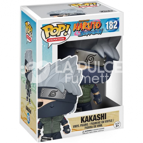 NARUTO SHIPPUDEN: KAKASHI - VINYL FIGURE #  182 - POP FUNKO