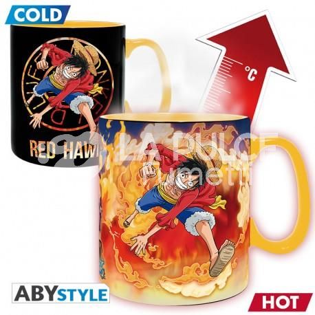 ONE PIECE LUFFY&SABO HEAT CHANGE MUG