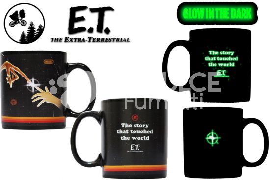 E.T THE EXTRATERRESTRE GLOW IN THE DARK MUG