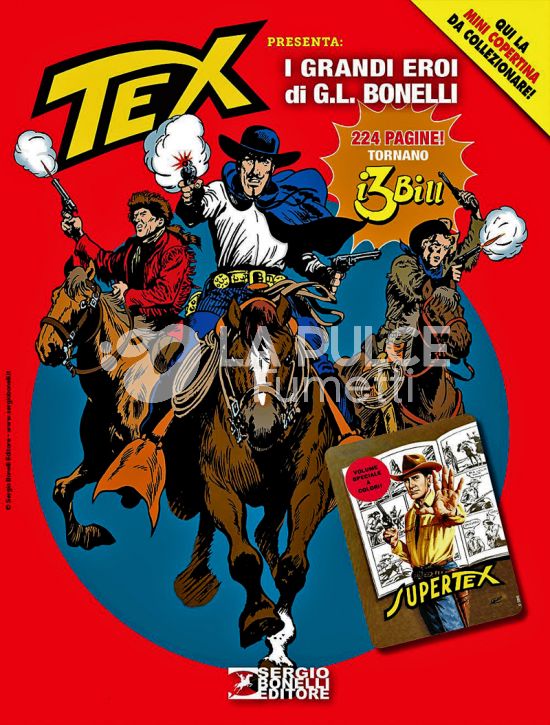 AVVENTURA MAGAZINE #    11 - TEX PRESENTA: I GRANDI EROI DI G. L. BONELLI 5 - IL RITORNO DEI 3 BILL! - MINI COPERTINE COVER A (TEX 100)