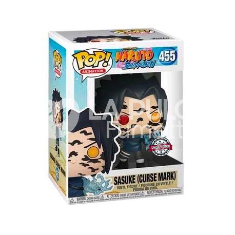 NARUTO SHIPPUDEN:  SASUKE  (CURSE MARK )- POP- VINYL FIGURE #  455 SPECIAL  EDITION  - POP FUNKO ANIMATION