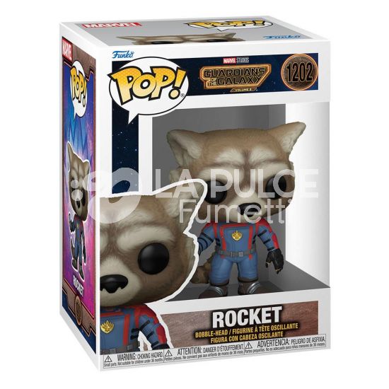 GUARDIANS OF GALAXY 3: ROCKET  - VINYL FIGURE #  1202 - POP FUNKO