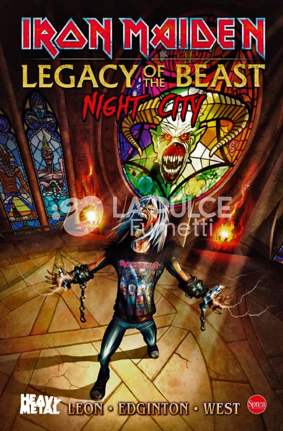 HEAVY METAL COLLANA LIBRI #     6 - IRON MAIDEN - LEGACY OF THE BEAST: NIGHT CITY