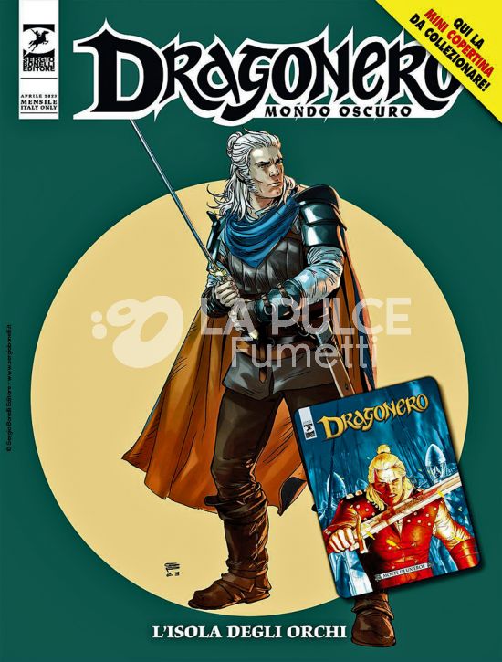 DRAGONERO #   119 - MONDO OSCURO 6: L'ISOLA DEGLI ORCHI - MINI COPERTINE COVER B (DRAGONERO 77: MORTE DI UN EROE)