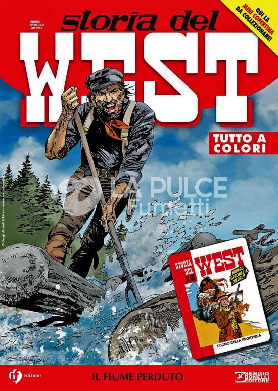 COLLANA WEST #    49 - STORIA DEL WEST 49: IL FIUME PERDUTO - MINI COPERTINE COVER B (STORIA DEL WEST 46: L'UOMO DELLA FRONTIERA)