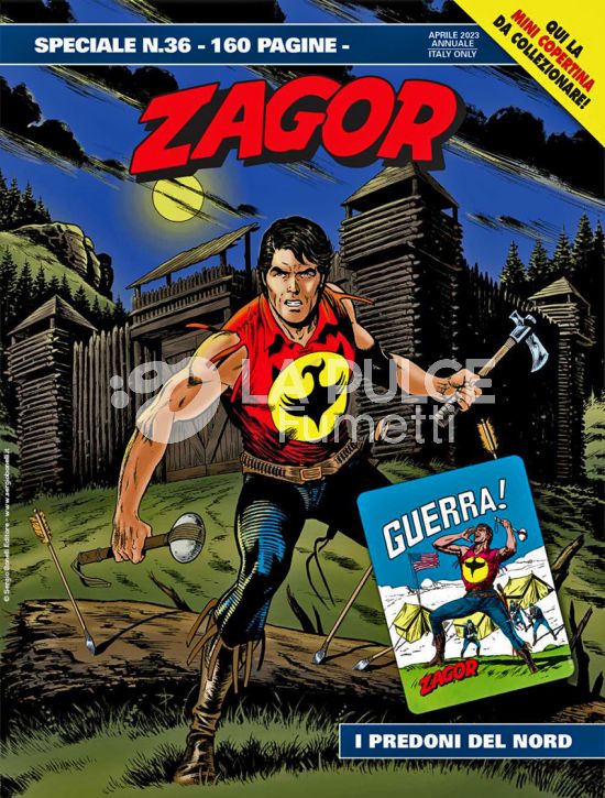 ZAGOR SPECIALE #    36: I PREDONI DEL NORD - MINI COPERTINE COVER A (ZAGOR 31: GUERRA!)