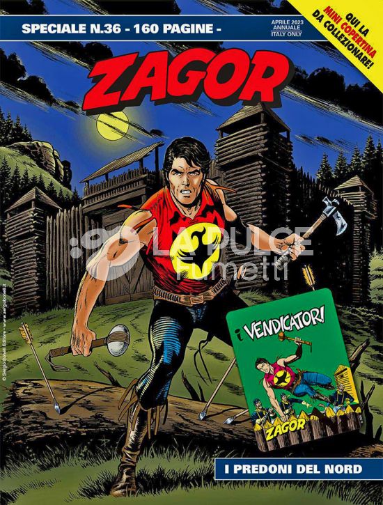 ZAGOR SPECIALE #    36: I PREDONI DEL NORD - MINI COPERTINE COVER B (ZAGOR 44: I VENDICATORI)