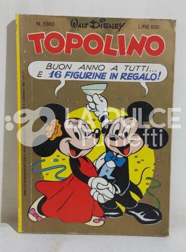 TOPOLINO LIBRETTO #  1362 NO FIGURINE