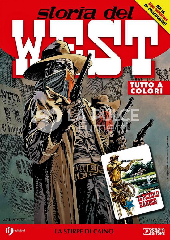 COLLANA WEST #    50 - STORIA DEL WEST 50: LA STIRPE DI CAINO - MINI COPERTINE COVER A (IL PICCOLO RANGER 1)