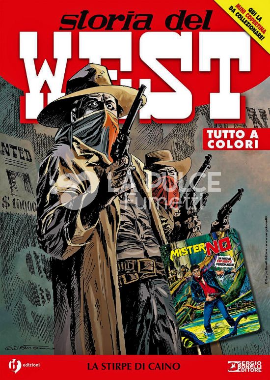 COLLANA WEST #    50 - STORIA DEL WEST 50: LA STIRPE DI CAINO - MINI COPERTINE COVER B (MISTER NO 1)