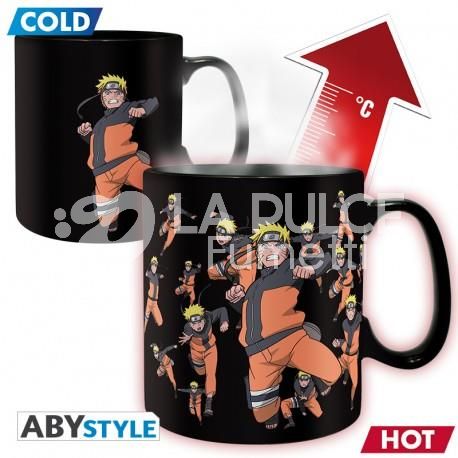 NARUTO SHIPPUDEN MULTICLONING HEAT CHANGE MUG TAZZA