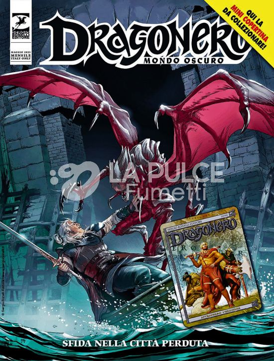 DRAGONERO #   120 - MONDO OSCURO 7: SFIDA NELLA CITTÀ PERDUTA - MINI COPERTINE COVER A (DRAGONERO 24: ATTRAVERSO L'ERONDAR)