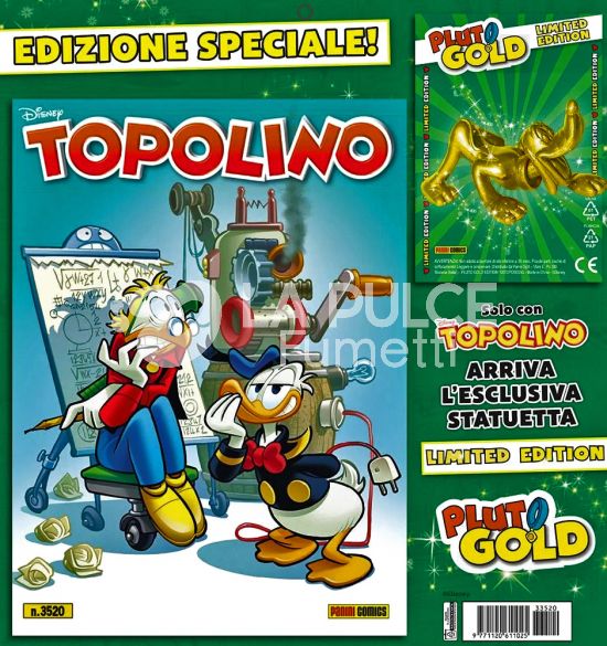 TOPOLINO LIBRETTO #  3520 - SUPERTOPOLINO + PLUTO STATUETTA GOLD