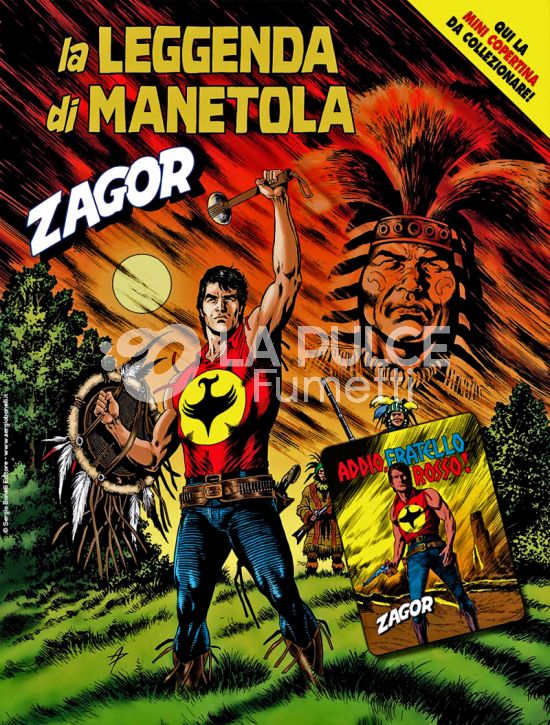 ZENITH #   745 - ZAGOR 694: LA LEGGENDA DI MANETOLA - MINI COPERTINE COVER B (ZAGOR 122: ADDIO, FRATELLO ROSSO!)