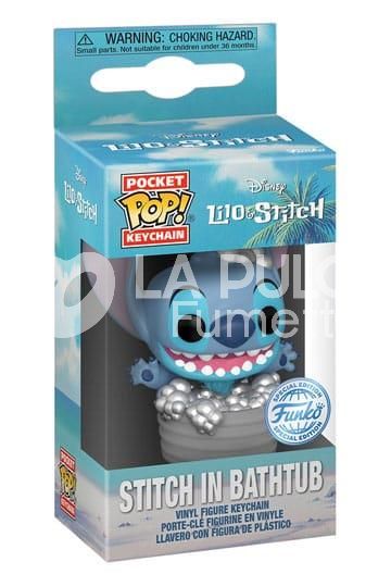 DISNEY: LILO E STITCH : STITCH IN BATHTUB  - POP FUNKO POCKET KEYCHAN 4 CM