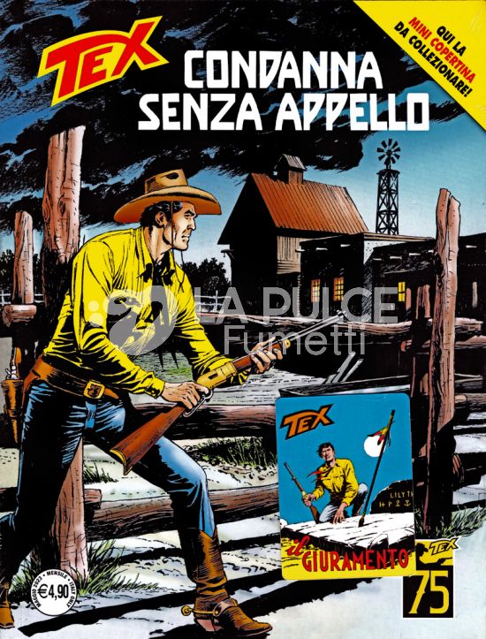 TEX GIGANTE #   751: CONDANNA SENZA APPELLO - MINI COPERTINE COVER B (TEX 104: IL GIURAMENTO)