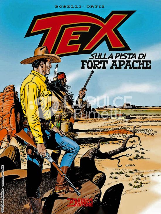 TEX: SULLA PISTA DI FORT APACHE - CARTONATO