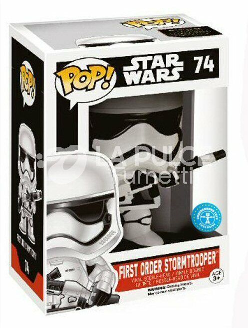 STAR WARS: FIRST ORDER STORMTROOPER- VINYL FIGURE #   74 - POP FUNKO EXCLUSIVE