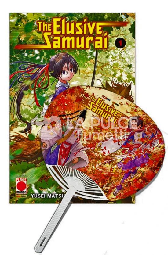 MANGA MEGA- THE ELUSIVE SAMURAI 1/3 - VARIANT + VENTAGLIO E CARTOLINA