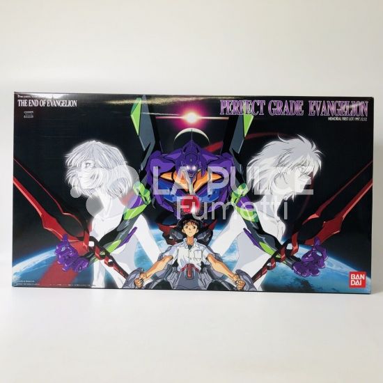 THE END OF EVANGELION : EVA-01 MODEL KIT 1/60  PERFECT GRADE - USATO GIA' ASSEMBLATO CON MODERATO DANNO AL TORACE E CORNO ASSENTE