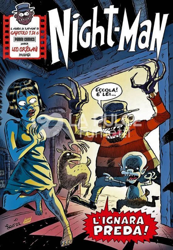 IL MONDO DI RAT-MAN - NIGHT-MAN 1/6 + 5 ADESIVI SU 6 OMAGGIO MINISERIE COMPLETA