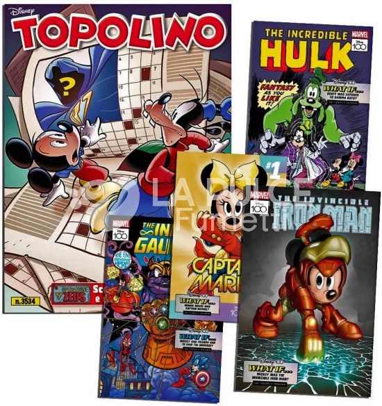 TOPOLINO LIBRETTO #  3534 + LITOGRAFIE MARVEL 1-2-3-4 (DI 12)