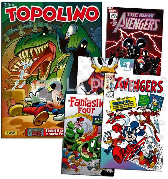 TOPOLINO LIBRETTO #  3535 + LITOGRAFIE MARVEL 5-6-7-8 (DI 12)