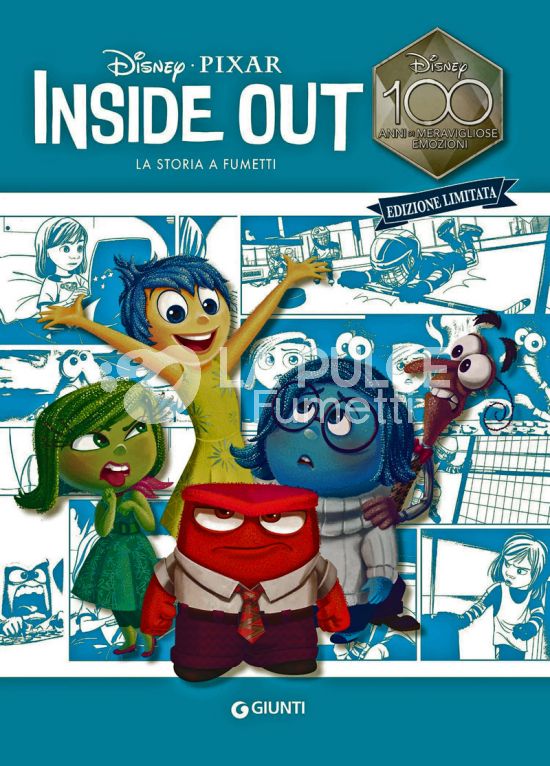 DISNEY 100 ANNI DI MERAVIGLIOSE EMOZIONI - INSIDE OUT LA STORIA A FUMETTI - EDIZIONE LIMITATA