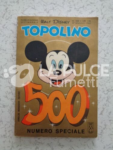 TOPOLINO LIBRETTO #   500 - NO FARFALLA + BOLLINO