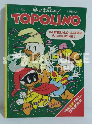 TOPOLINO LIBRETTO #  1420 + FIGURINE