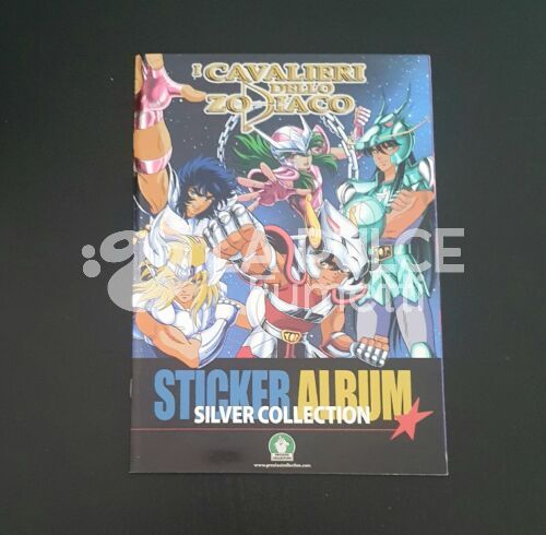 CAVALIERI DELLO ZODIACO STICKER ALBUM SILVER COLLECTION COMPLETO