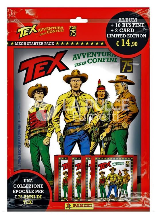 TEX: AVVENTURA SENZA CONFINI STICKER COLLECTION - MEGA STARTER PACK