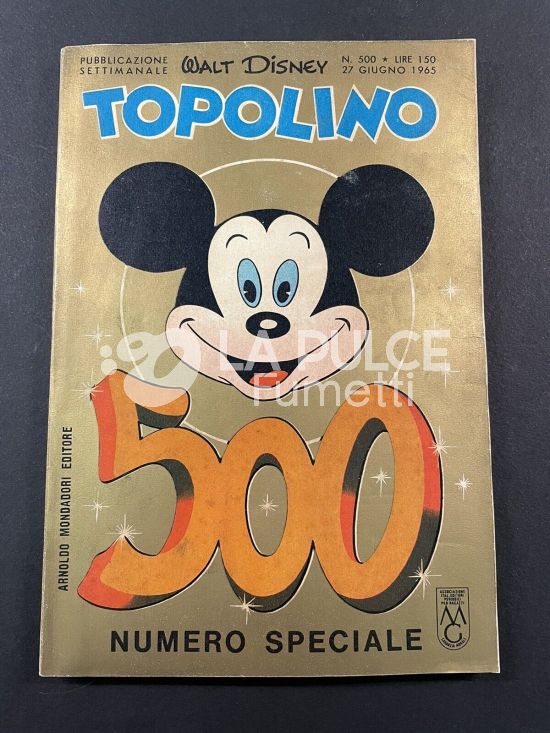 TOPOLINO LIBRETTO #   500 + FARFALLA BIANCA+ bollino