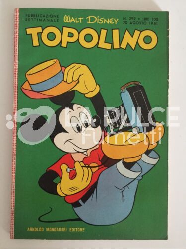 TOPOLINO LIBRETTO #   299 + BOLLINO E FIGURINE