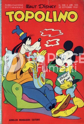 TOPOLINO LIBRETTO #   308 + BOLLINO E FIGURINE